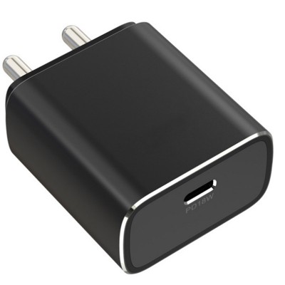 PD 18W INDIA pin Aluminum Alloy 2 usb port universal wall usb charger